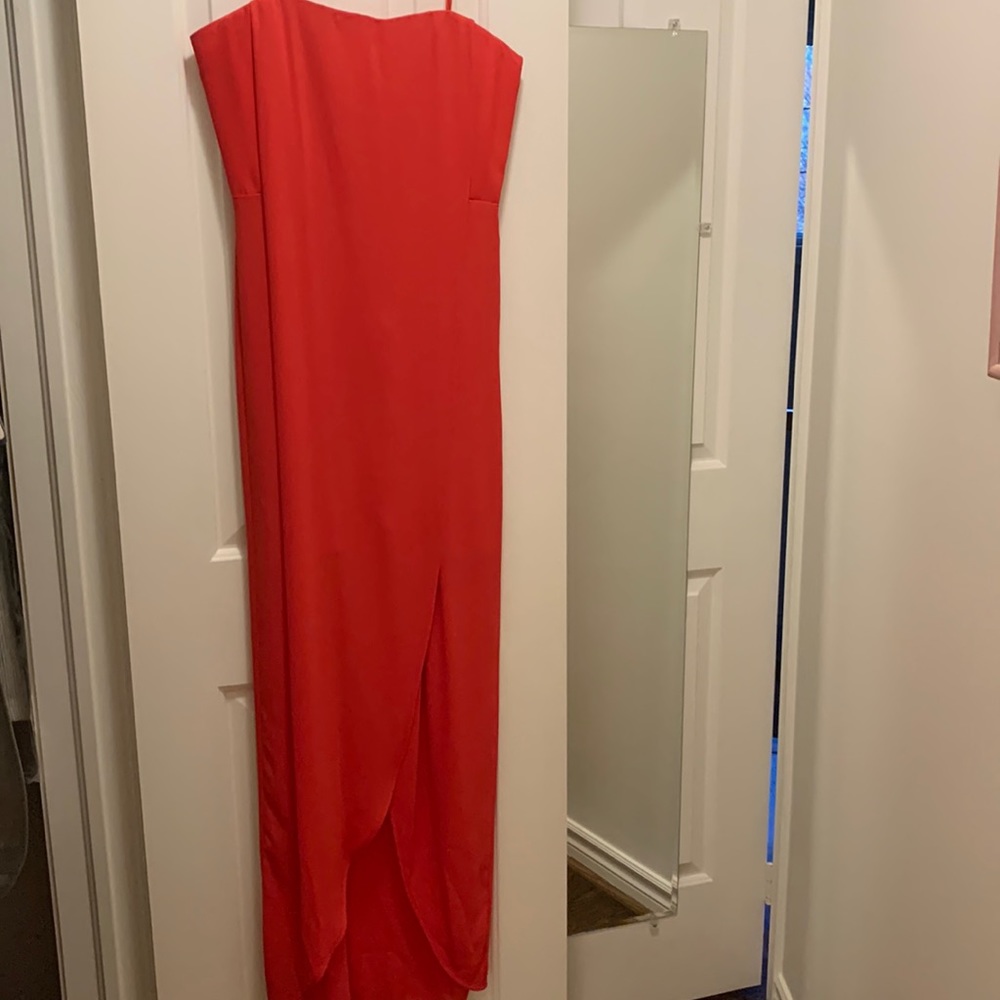 NWT floor length strapless dress
